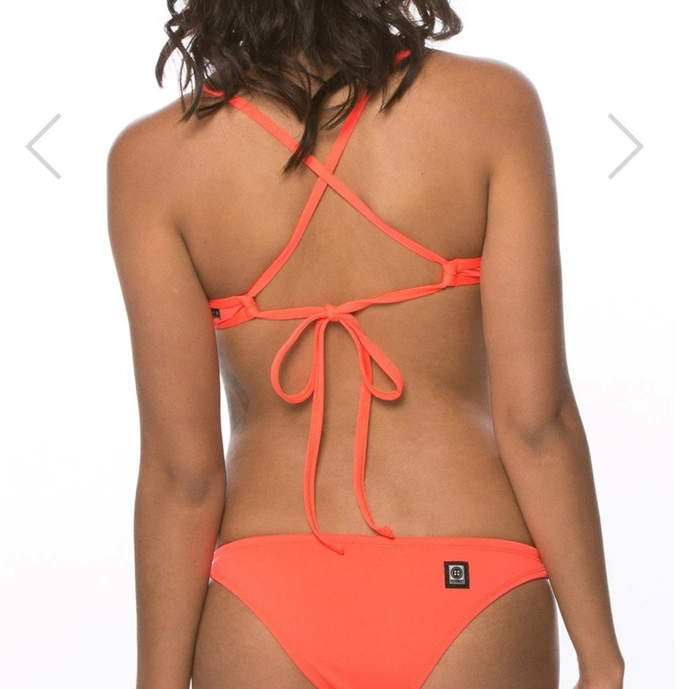 Jolyn Triangle Bikini Top in Lava - Picture 4 of 4